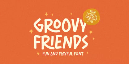 Groovy Friends Fuente Póster 1