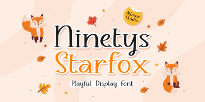 Ninetys Starfox Font Poster 1