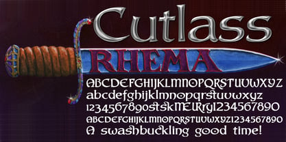 Cutlass Font Poster 1