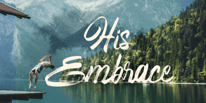 His Embrace Font Poster 1