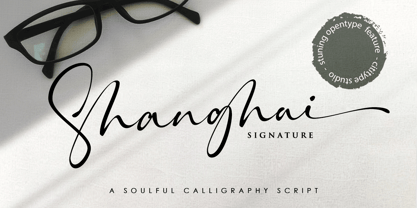 Shanghai Signature Font Poster 1