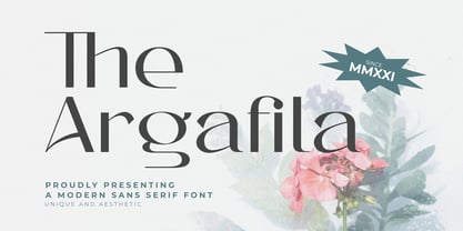 Argafila Font Poster 1