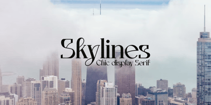 Skylines Font Poster 1