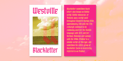 Westville Font Poster 2
