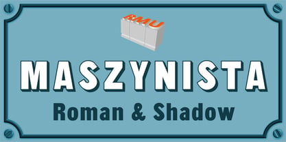 Maszynista Font Poster 1