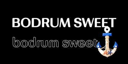 Bodrum Sweet Font Poster 2