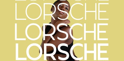 Lorsche Display Font Poster 2