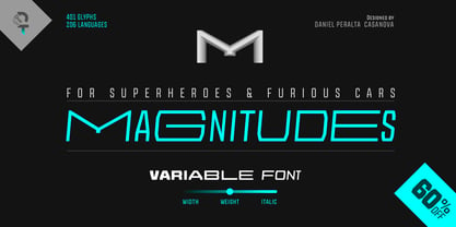 Magnitudes Variable Font Poster 1