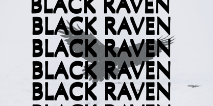 Black Raven Font Poster 2