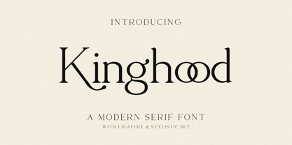 Kinghood Font Poster 1