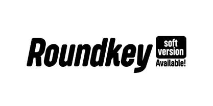Roundkey Font Poster 3