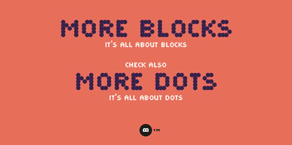 More Blocks Font Poster 4