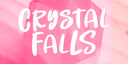 Crystal Falls Fuente Póster 1