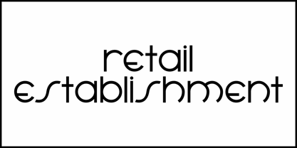 Retail Establishment JNL Font Poster 2