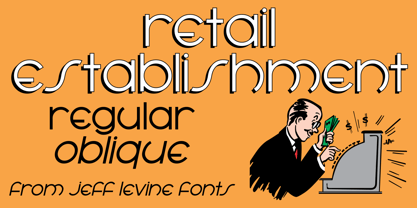 Retail Establishment JNL Font Poster 1