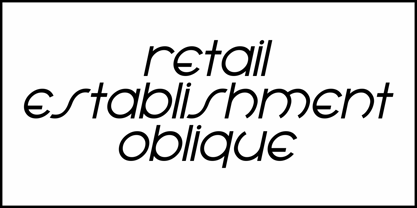 Retail Establishment JNL Font Poster 4