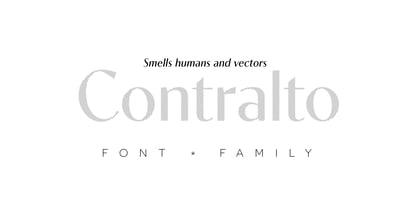 Contralto Font Poster 1