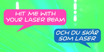 Laser Vision Font Poster 5