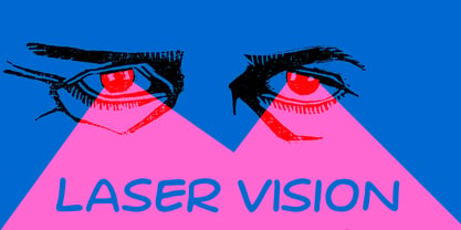 Laser Vision Font Poster 1