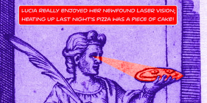 Laser Vision Font Poster 2