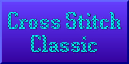 Cross Stitch Classic Font Poster 1