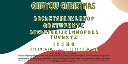 Ohayou Christmas Font Poster 8