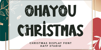 Ohayou Christmas Font Poster 1