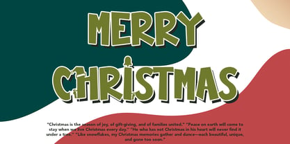 Ohayou Christmas Font Poster 2