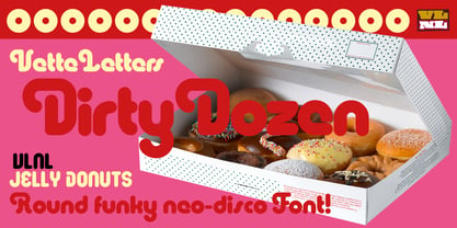 VLNL Jelly Donuts Font Poster 10