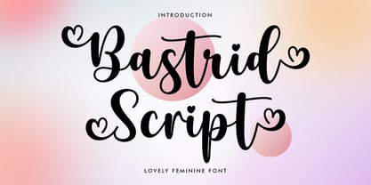 Bastrid Script Font Poster 1