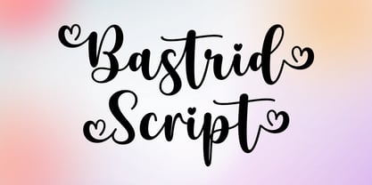 Bastrid Script Fuente Póster 10