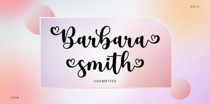 Bastrid Script Font Poster 3