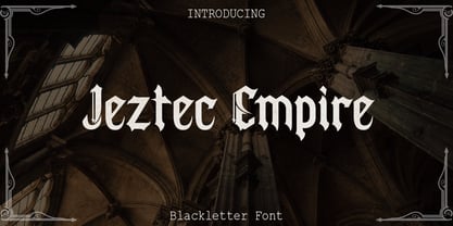 Jeztec Empire Font Poster 1