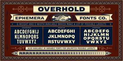 EFCO Overhold Font Poster 2