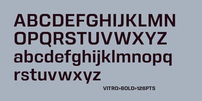 Vitro Font Poster 2