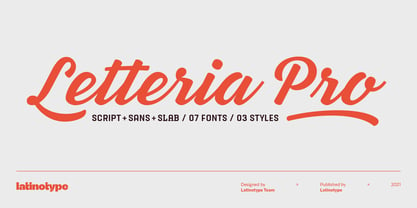 Letteria Pro Font Poster 1