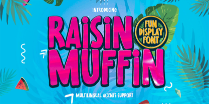 Raisin Muffin Fuente Póster 1