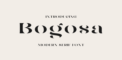 Bogosa Font Poster 1