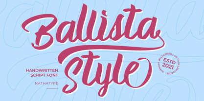 Ballista Style Font Poster 1