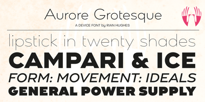 Aurore Grotesque Font Poster 15