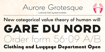 Aurore Grotesque Font Poster 8