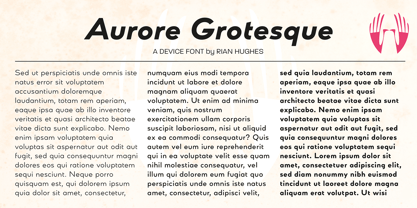 Aurore Grotesque Font Poster 12