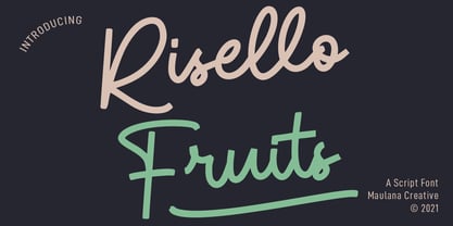 Risello Fruits Font Poster 1