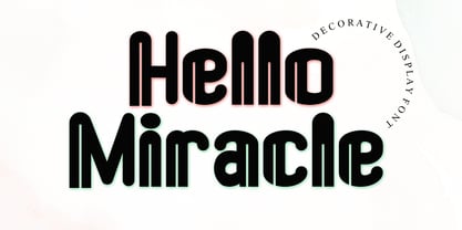 Hello Miracle Font Poster 1