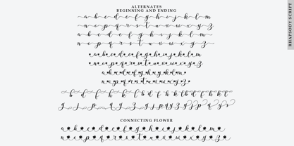 Rhapsody Script Font Poster 9