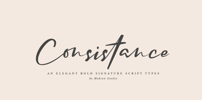 Consistance Font Poster 1