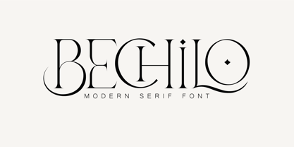 Bechilo Font Poster 1