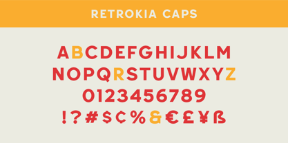 Retrokia Font Poster 8