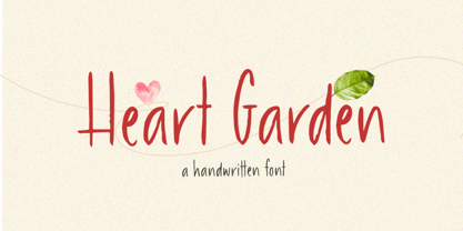 Heart Garden Font Poster 1