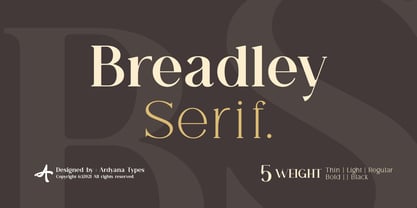 Breadley Serif Police Poster 1